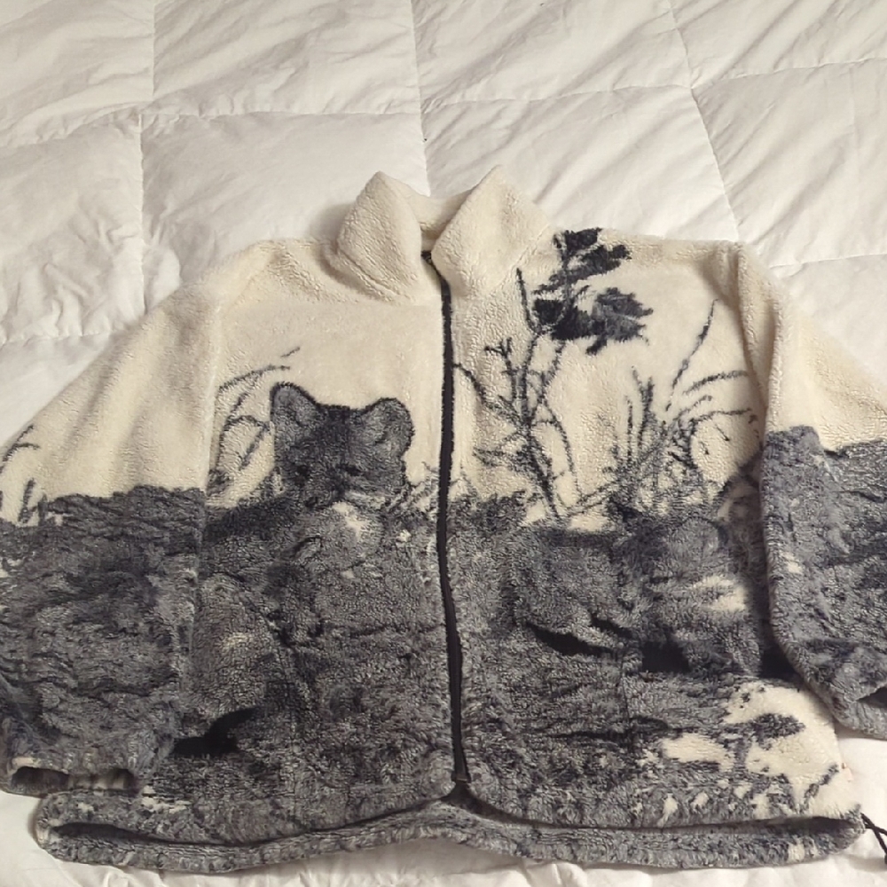 Tundra Sport Fleece Jacket with Fox Design